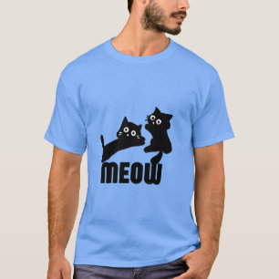 T-shirt chat noir, maman
