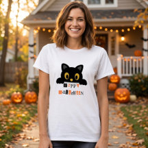 Chat noir mignon Halloween