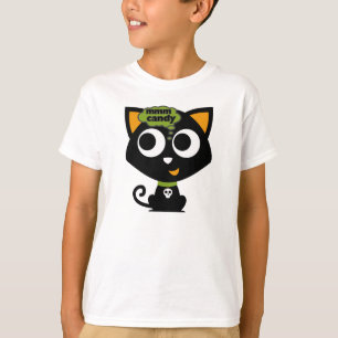 T-shirt Chat noir Mmm Candy Halloween