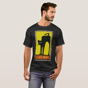 T-shirt Chat Noir, Musique Jazz