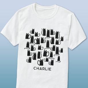 T-shirt Chat noir personnalisé