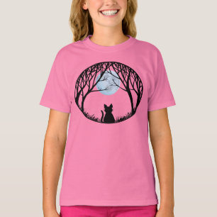 T-shirt Chat Noir pour enfant Chat Éffrayant Chat 