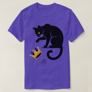 T-shirt Chat Noir Renverse la Couronne