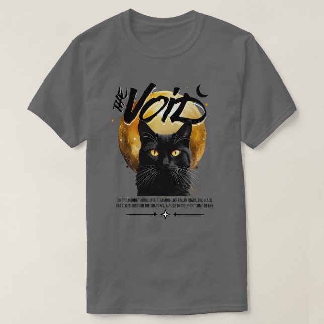 T-shirt Chat Noir Vide (Design devant)
