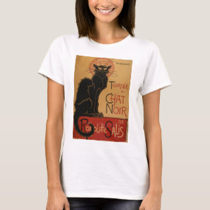 T-shirt Chat noir vintage d'Art Nouveau Le Chat Noir