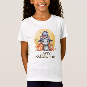 T-Shirt Chat noir Whimsical Happy Halloween