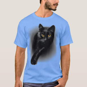T-shirt Chat noir Yellow Eyes Chats Ee Cadeaux