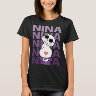 T-shirt Chat - Nom de la Nina