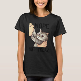 T-shirt Chat Non Pas Aujourd'hui Embrasser Chat Chat Migno