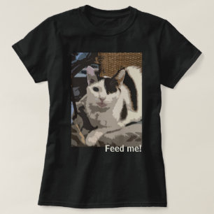 T-shirt Chat "Nourris-moi !"