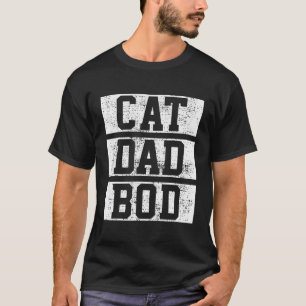 T-shirt Chat Papa Bod Père Papa Papa Père Fête du Père