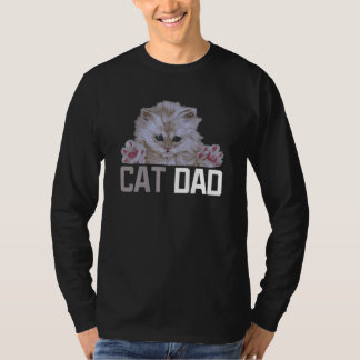 T-shirt Chat Papa Daddy Kitty Propriétaires Fourrure Paren