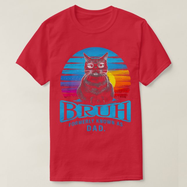 T-shirt Chat Papa Hommes Fête des pères Design Anniversair (Design devant)