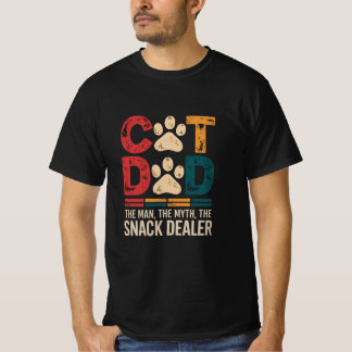 T-shirt Chat Papa L'Homme Le Mythe Le Concessionnaire Tee