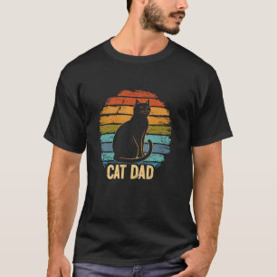 T-shirt Chat Papa Lover Retro les années 50 60s les années