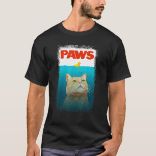 T-shirt Chat Parodie Patrouilles Chat Et Canard Jaune Cute