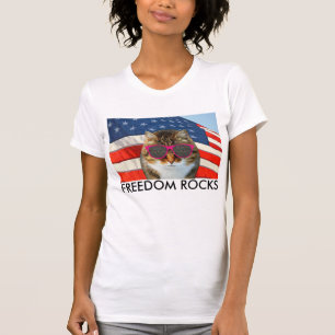 T-shirt chat patriotique