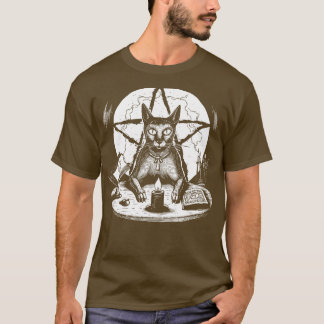 T-shirt Chat Pentagram de cuisine