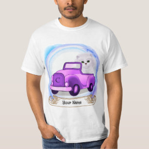 T-shirt Chat Persan Conduisant une Voiture