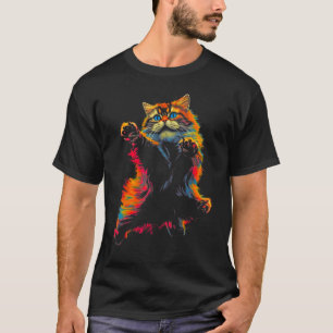 T-shirt Chat Persan Cool