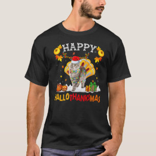 T-shirt Chat Persan Halloween Thanksgiving Christmas Hallo