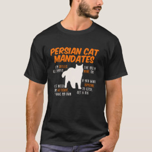 T-shirt CHAT PERSAN ORDONNE Drôle Propriétaire de chats pe