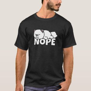 T-shirt Chat Persan Paresseux Pas Aujourd'hui Non