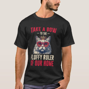 T-shirt Chat Persan RENDRE HOMMAGE AU ROI FLUFFY DE LA MAI