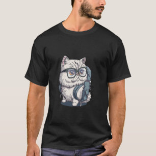 T-shirt Chat Persan Retour À L'école Premier Jour D'école