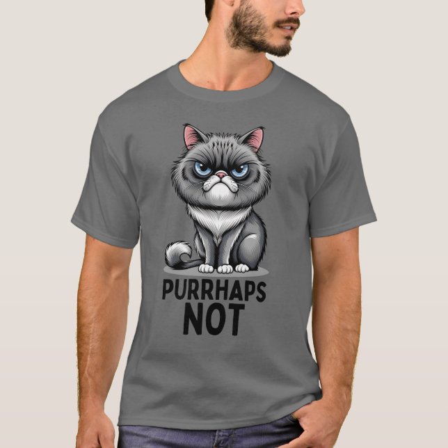 T-shirt Chat persan sarcastique, drôle d'Amoureux des chat (Devant)