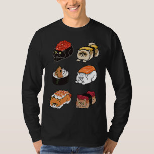 T-SHIRT CHAT PERSAN SUSHI POUR CHAT