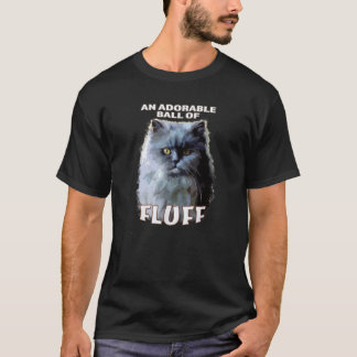 T-shirt Chat perse amusant Une boule adorable de fluff