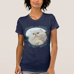T-shirt Chat perse avec Yeux de Jade