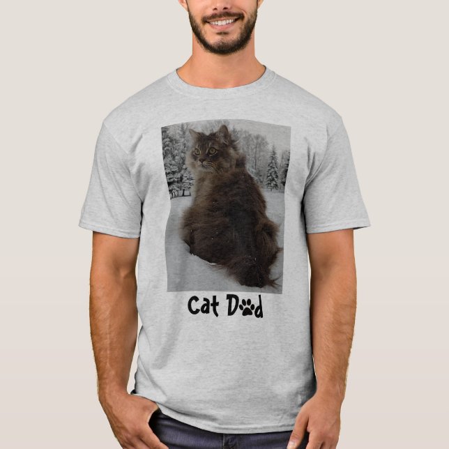 T-shirt Chat personnalisable (Devant)
