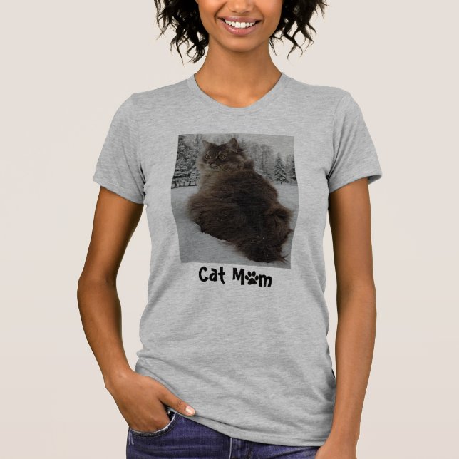 T-shirt Chat personnalisable (Devant)