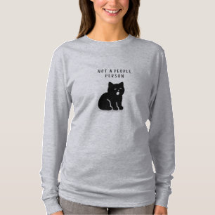 T-shirt Chat personnalisé pour femme qui n'est pas une per