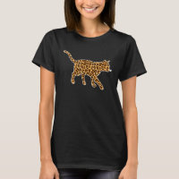 Chat Pet Poster de animal Leopard Girls Femmes pou