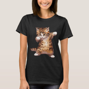T-shirt Chat Petit Chat Drôle Cool Danse Kitty