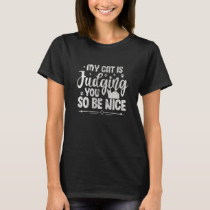 T-shirt Chat Petit Chat Propriétaire Mon Chat Vous Jugé Di