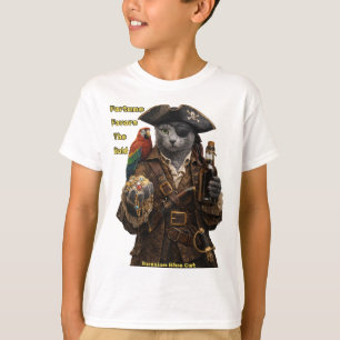 T-shirt Chat Pirate Blue Russe – La Fortune Sourit Aux Aud