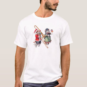 T-shirt Chat Plays Trombone dans la neige