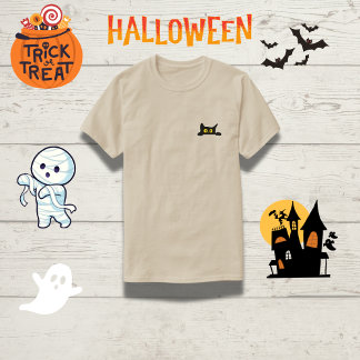 T-shirt chat pochette mignonne | Funny Kitten Peek