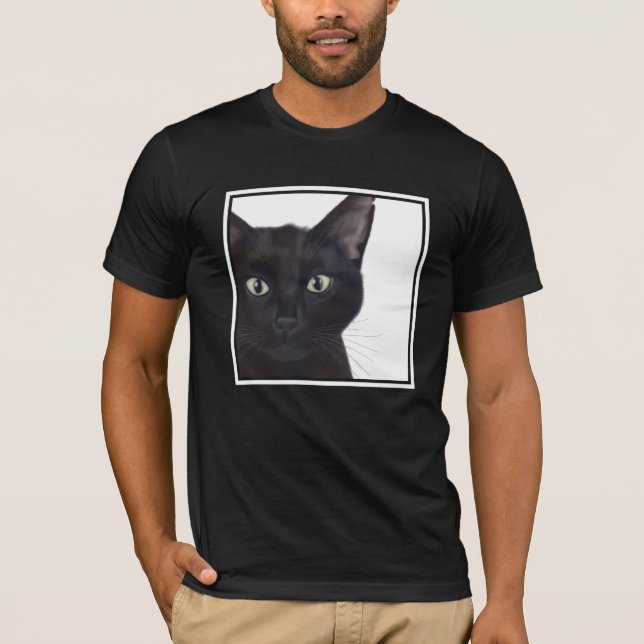 T-shirt Chat, Portrait de Gus (Devant)