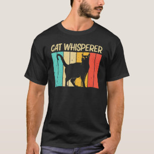 T-shirt Chat pour hommes femmes Chat noir Personne féline