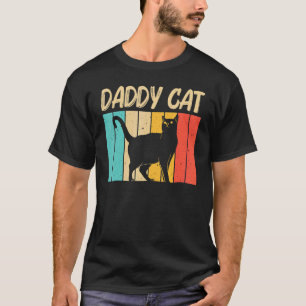 T-shirt Chat pour hommes Papa Chat noir Personne de chat