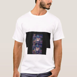 T-Shirt Chat Programmeuse Kawaii Dev   Codage Mign