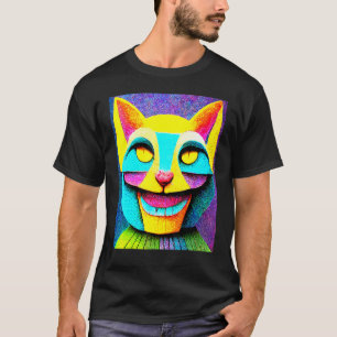 T-shirt Chat Punk Cyborg Hommes Femmes Garçons Filles