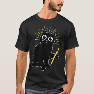 T-shirt Chat qui joue de la flûte Flûte 7