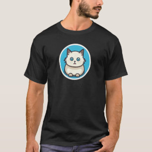 T-shirt Chat Ragdoll Minimal, J'aime les chats