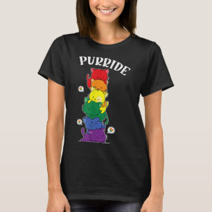 T-shirt Chat Rainbow Lunettes de soleil Gay Fundy Pride LG